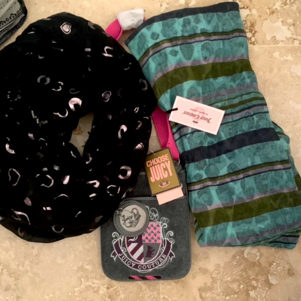 New Juicy Couture bags and scarves